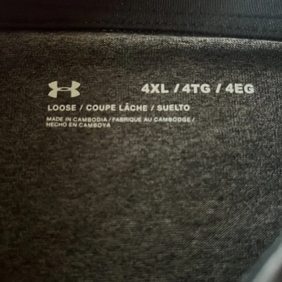 Underarmor 4XL light ouster zip dry fit pull over Big and tall - Picture 2 of 5